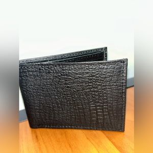 Black Leather Wallet Handmade